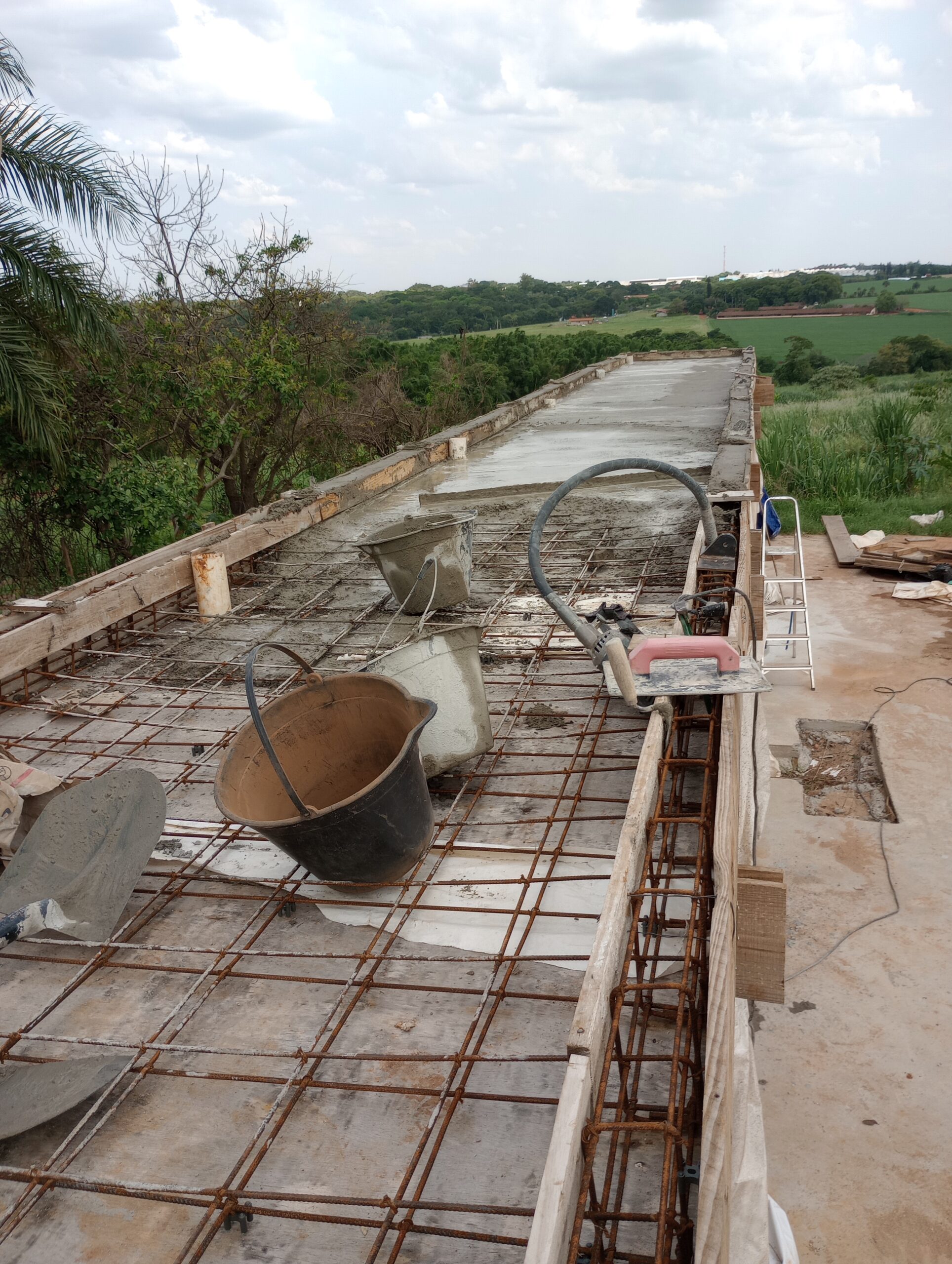 Relato da execução da segunda viga calha