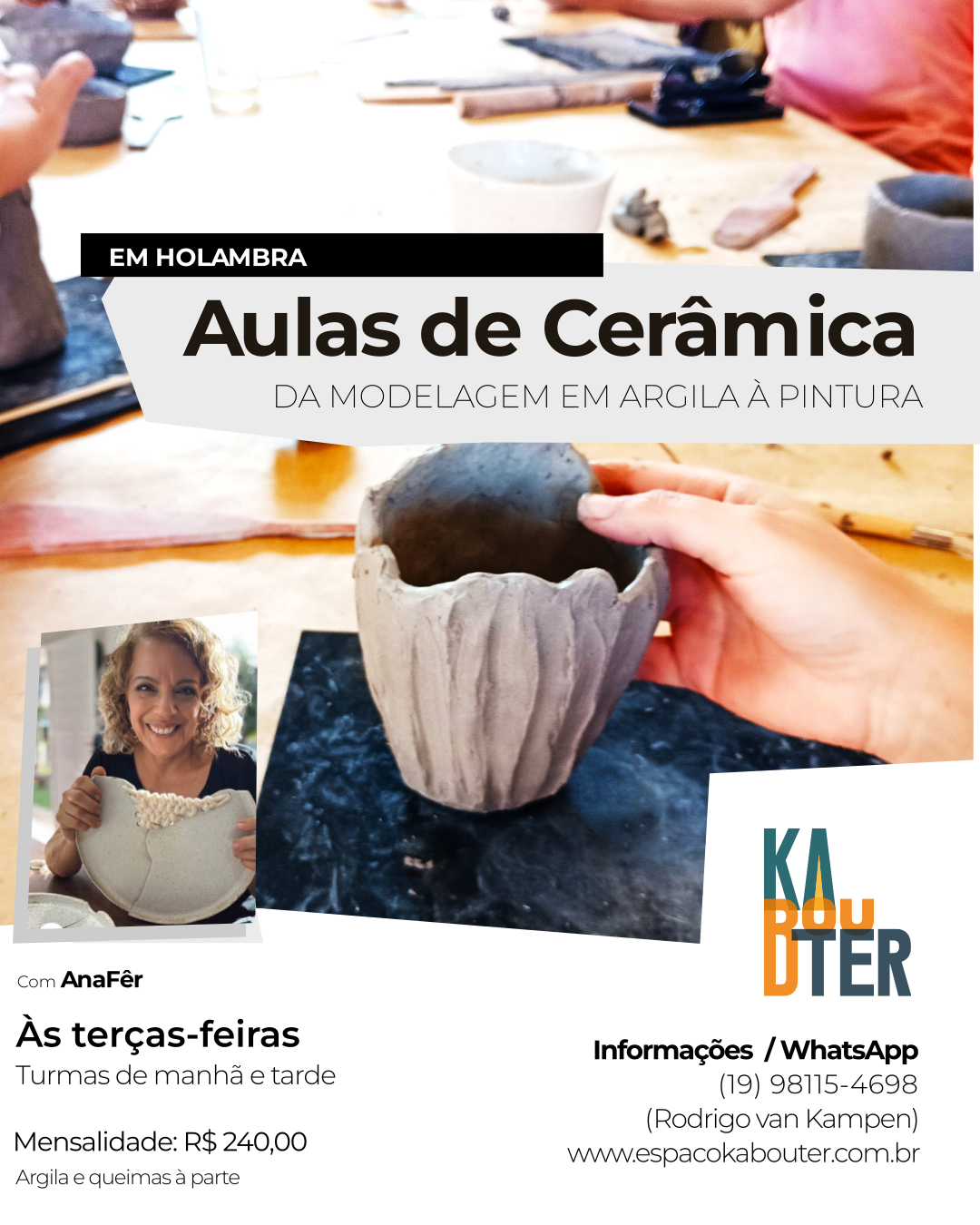 Aulas de Cerâmica em Holambra